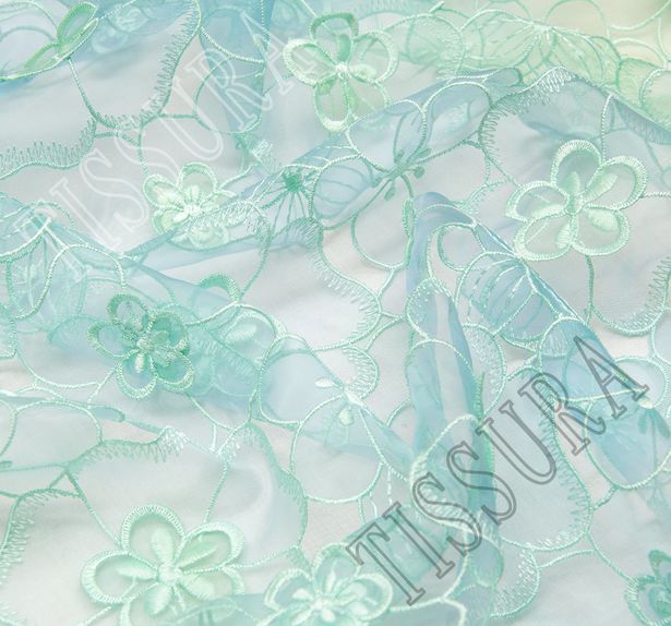 Ombre Embroidered Organza #3