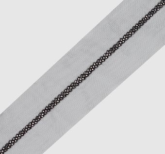 Embroidered Tulle Trim #1