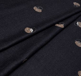 Embroidered Wool Fabric: 79% Off for Exclusive Fabrics from Switzerland by Jakob Schlaepfer Embroidered Wool #1