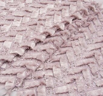 Embroidered Fringed Tulle Fabric: 39% Off for Exclusive Fabrics from India Embroidered Fringed Tulle #1