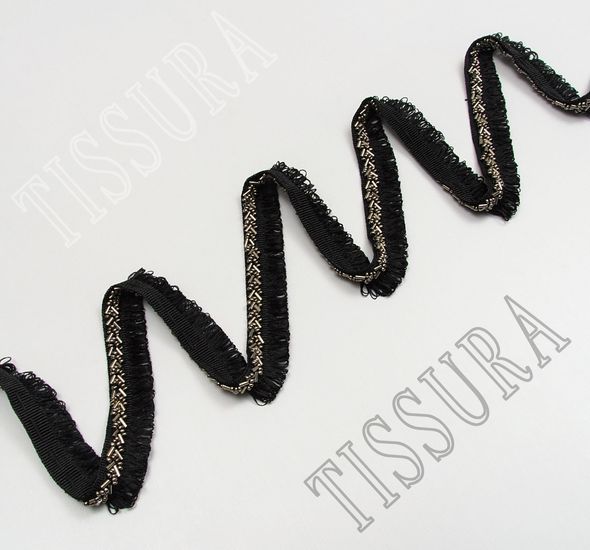 Embroidered Fringe Trim #1