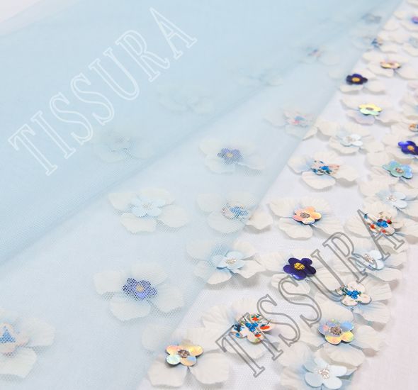 Floral Applique Tulle #1