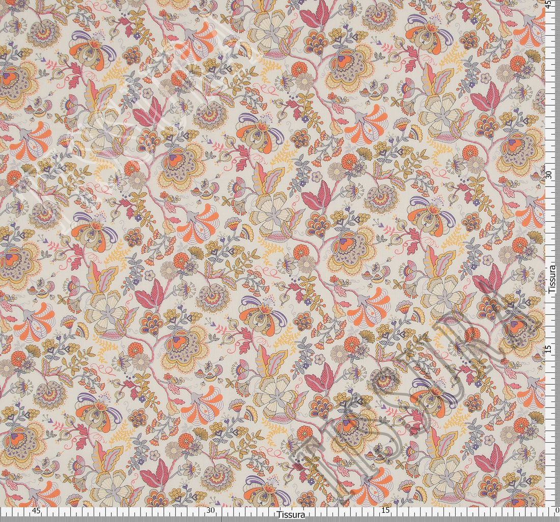 LIBERTY Plain Tana Lawn-Mandarino Arancione 100% Cotone Tessuto-Larghezza 137cm 