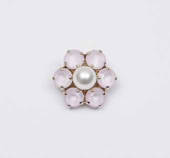 Rhinestone Buttons: Rhinestones Floral Exclusive Buttons from Italy by Secondo Stefano Pavese Rhinestone Buttons #1