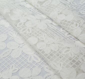 Embroidered Tulle Fabric: 59% Off for Fabrics from Switzerland by Forster Rohner Embroidered Tulle #1
