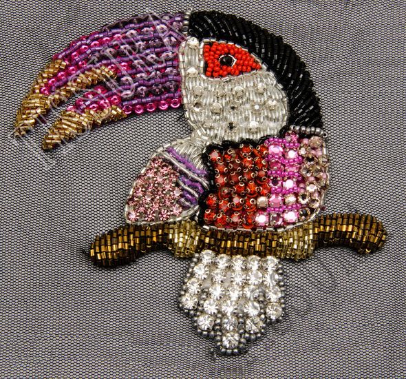 Bead & Rhinestone Patch #1