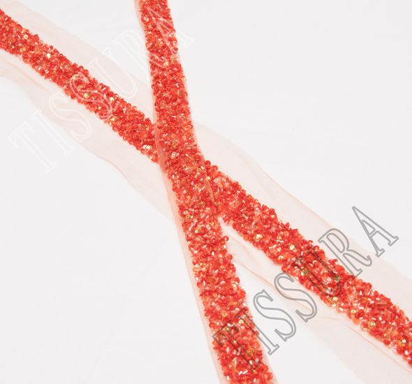 Embroidered Tulle Trim #1