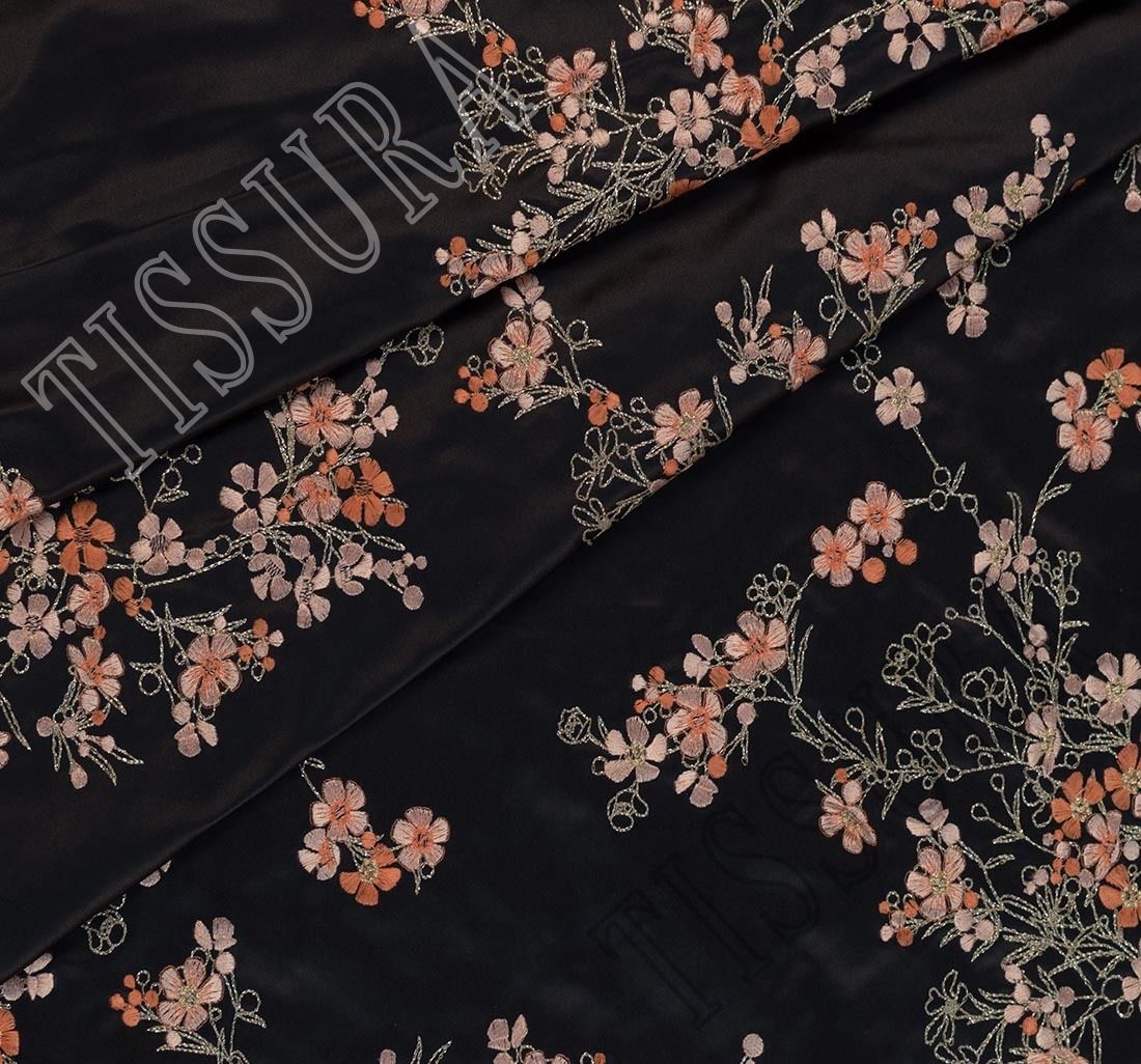 Designer Embroidered Silk Duchesse Fabric: Exclusive Fabrics from Austria  by HOH, SKU 00060741 at $62100 — Buy Luxury Fabrics Online