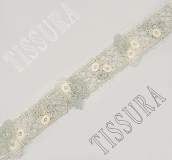 Embroidered Guipure Lace Trim #1