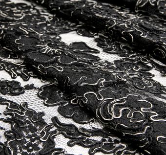 Embroidered Lace Fabric: Buy Embroidered Lace Fabric Online