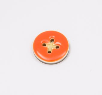 Enamel Horn Buttons: Horn Round Women Buttons from Italy Enamel Horn Buttons #1