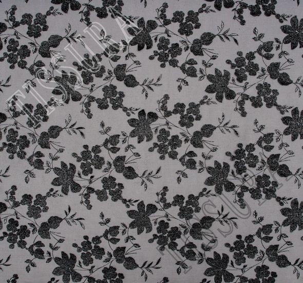 Floral Applique Organza #1