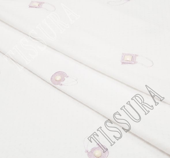 Embroidered Cotton Jacquard #1