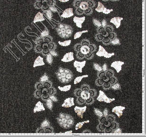 Sequined Appliqued Wool #2