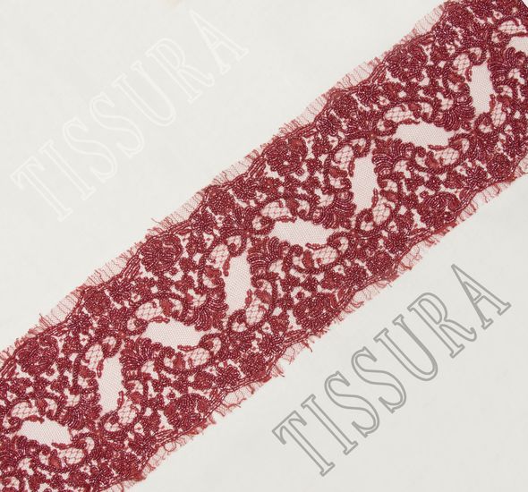 Embroidered Chantilly Lace Trim #1