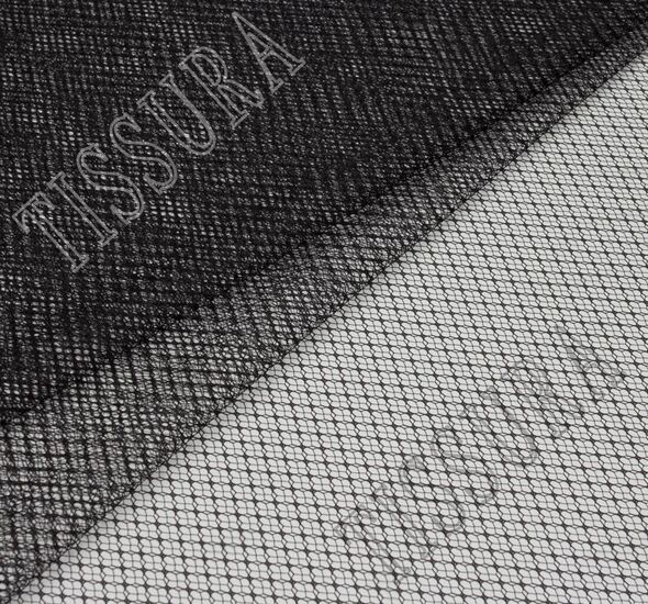 Black Mesh Fabric Fabrics from France, SKU 00072539 at 2450 — Buy