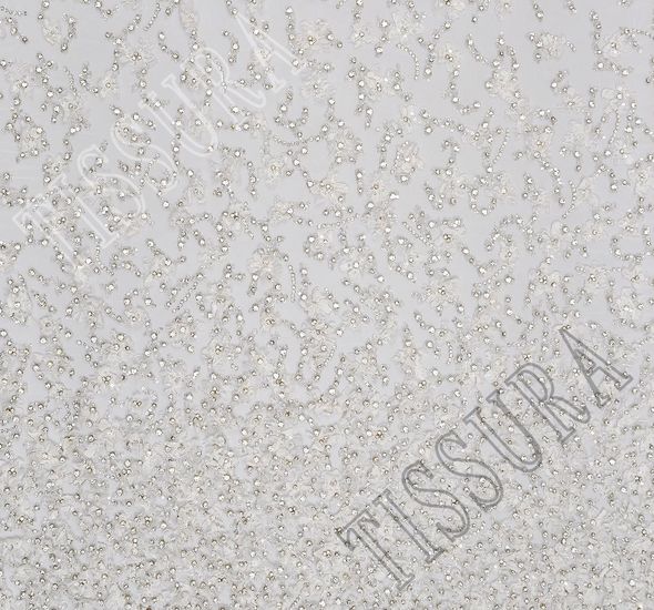 Floral Applique Embroidered Tulle #1