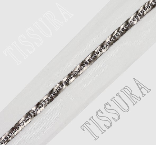 Embroidered Tulle Trim #1