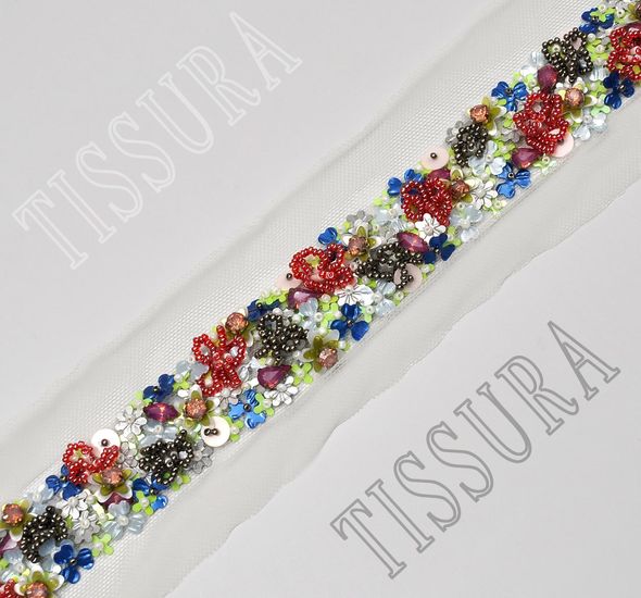 Embroidered Tulle Trim #1