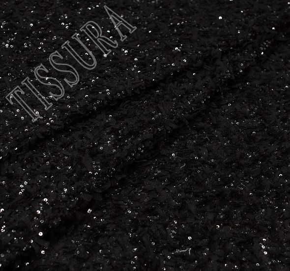 Sequined & Appliqued Organza #1