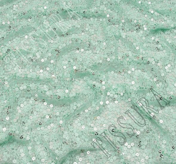 Sequined Guipure Lace #1