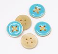 Enamel Horn Buttons #3