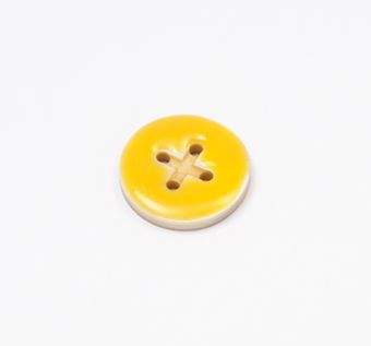 Enamel Horn Buttons: Horn Round Women Buttons from Italy Enamel Horn Buttons #1