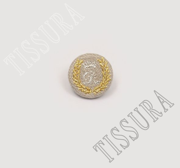 Embroidered Fabric Buttons #1