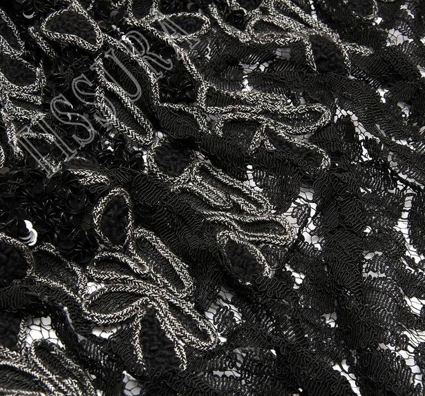 Embroidered Sequined Lace #4