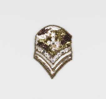 Bead & Sequin Patch: Patches Trimmings from India, SKU 00068150 at