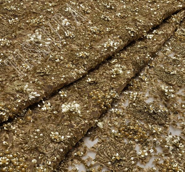 Sequin & Bead Embroidered Tulle #1