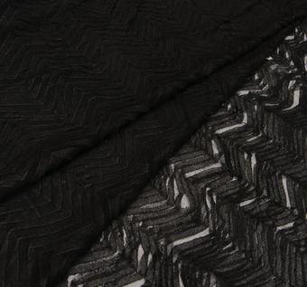 Zigzag Embroidered Tulle #1