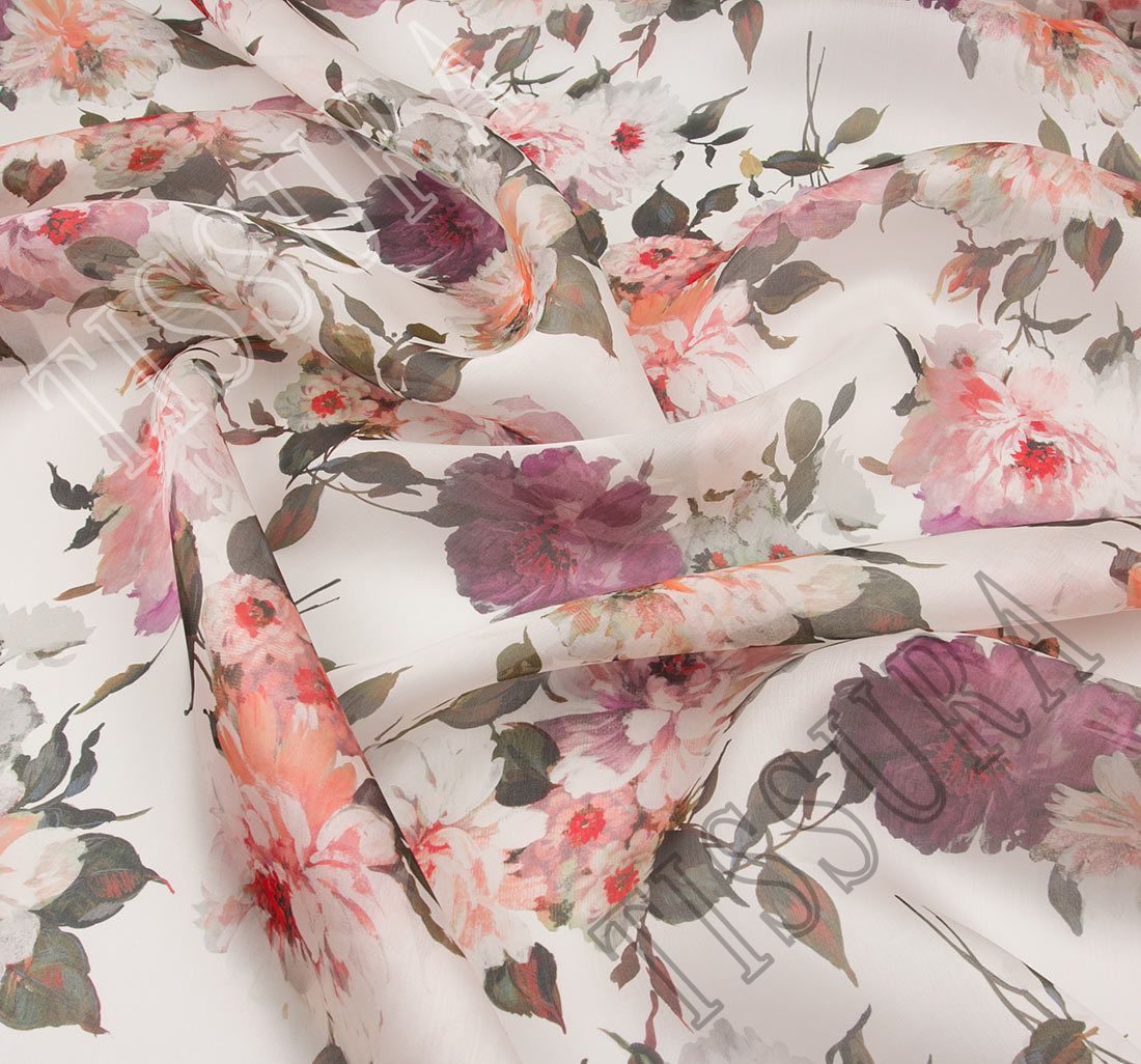 Silk Organza Fabric: 100% Silk Fabrics from Italy by Binda, SKU ...