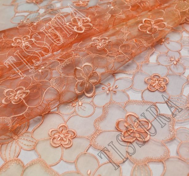 Ombre Embroidered Organza #1