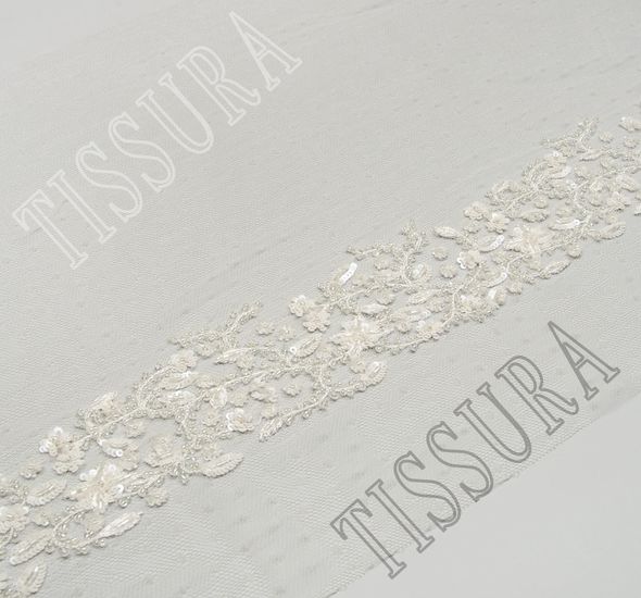 Embroidered Tulle Trim #1