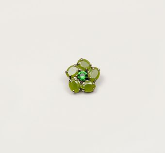 Rhinestone Buttons: Rhinestones Floral Women Buttons from Italy by Secondo Stefano Pavese Rhinestone Buttons #1
