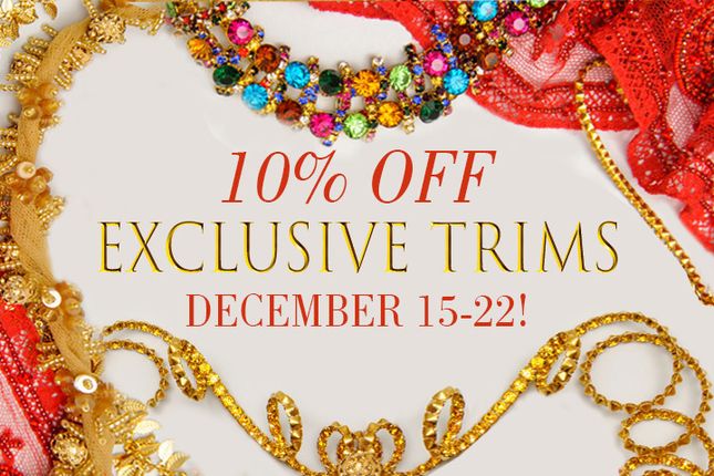 10% off discount on trims