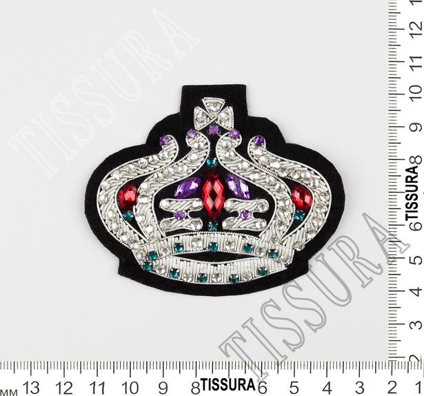 Rhinestone Embroidered Patch #2