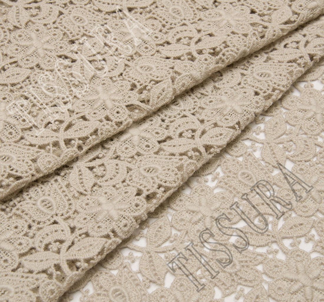 Ivory 70% polyester 30% cotton chantilly lace fabric - Chantilly lace - lace  fabric from