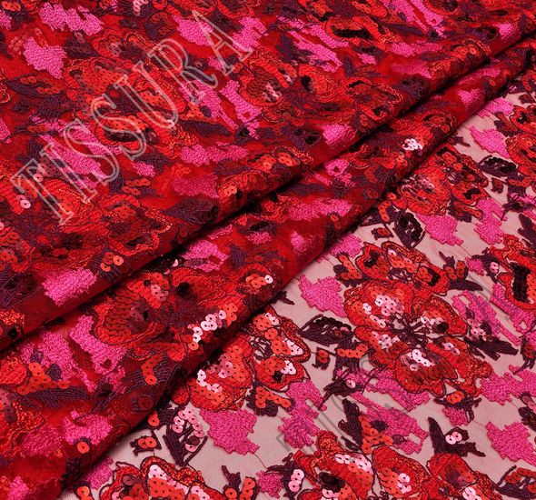 Sequined Embroidered Tulle #1