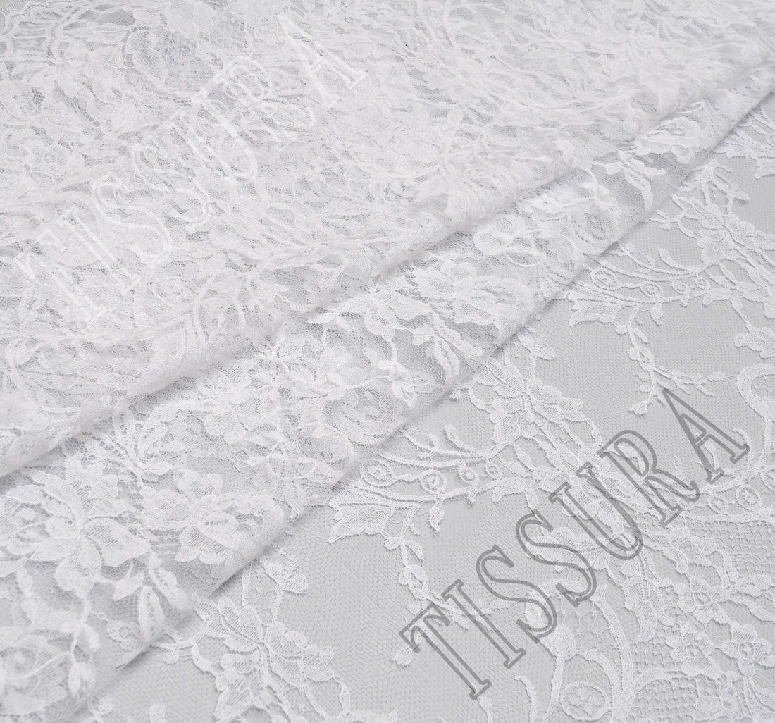 Corded Lace Fabric: Bridal Fabrics from France by Solstiss, SKU 00065762 at  $15480 — Buy French Lace Online