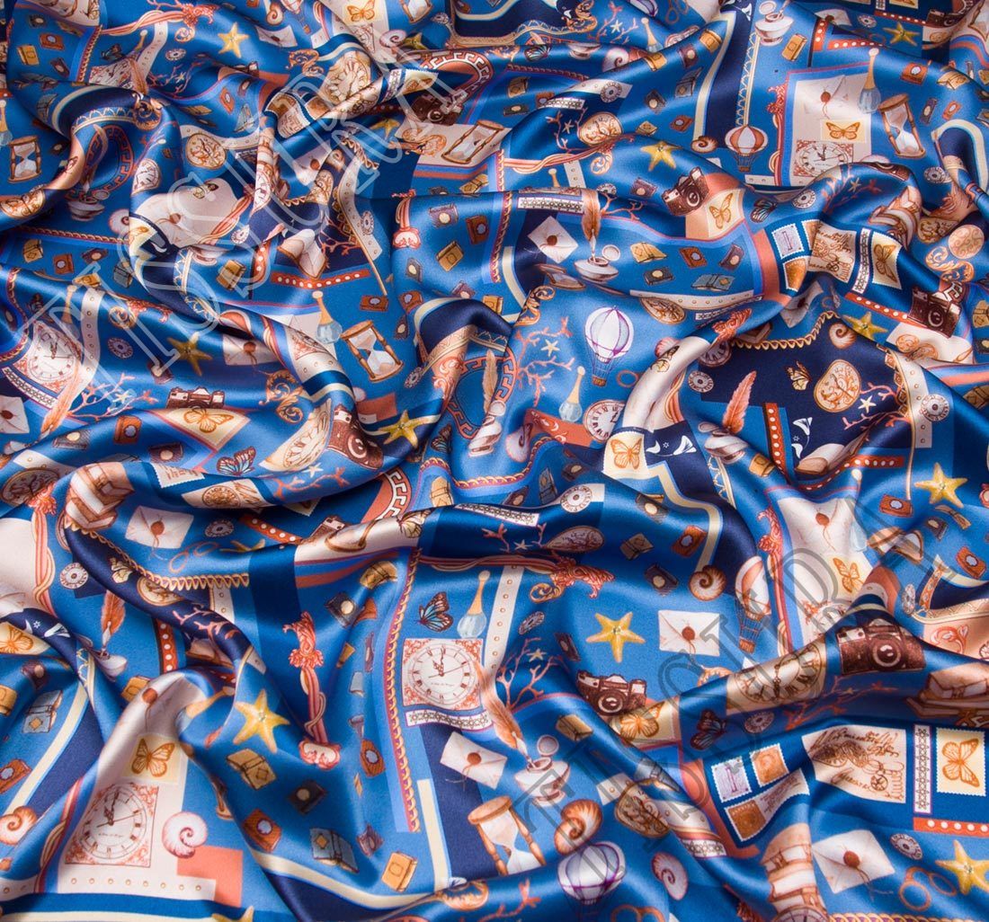 Silk Satin Fabric: 100% Silk Fabrics from Italy, SKU 00074616 at