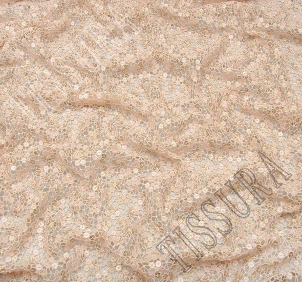 Sequined Guipure Lace #1