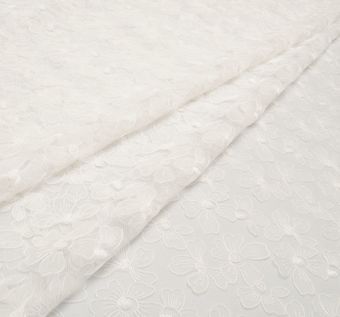 Floral Appliqued Tulle #1