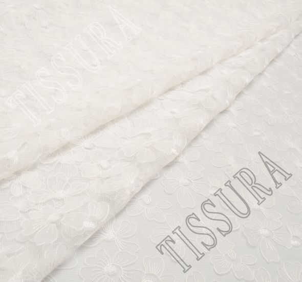 Floral Appliqued Tulle #1