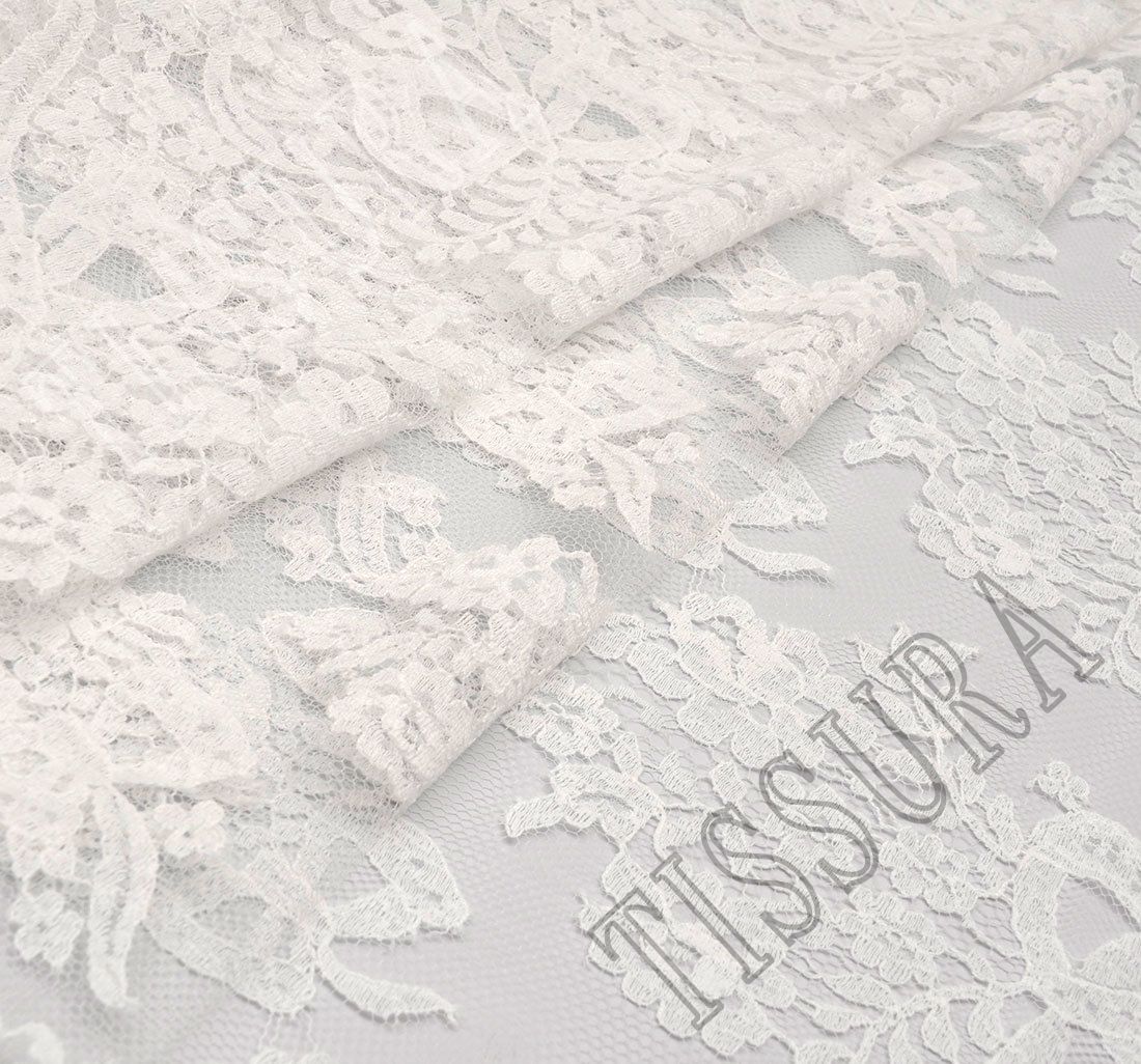 French Chantilly Lace Fabric Floral Embroidery Lace Wedding Fabric By the  Yard