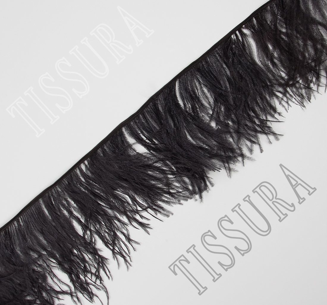 Ostrich Feather Trim: Fashion Feather Trimmings from Italy, SKU 00072865 at  $42 — Buy Luxury Fabrics Online