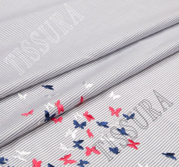 Embroidered Cotton Poplin #1