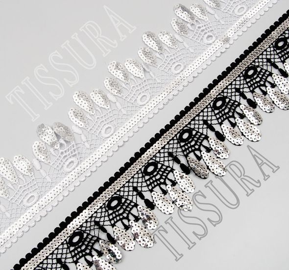 Sequined Guipure Trim #1