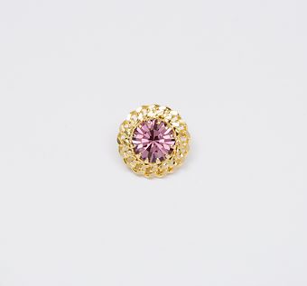Rhinestone Buttons: Floral Women Buttons from Italy by Secondo Stefano Pavese Rhinestone Buttons #1